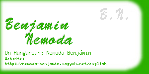 benjamin nemoda business card